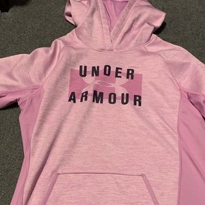 Pink under armour hoodie